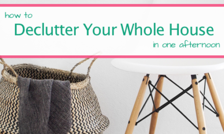 How To Declutter Your WHOLE House in just ONE afternoon