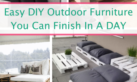 Easy DIY Outdoor Furniture You Can FINISH In A DAY