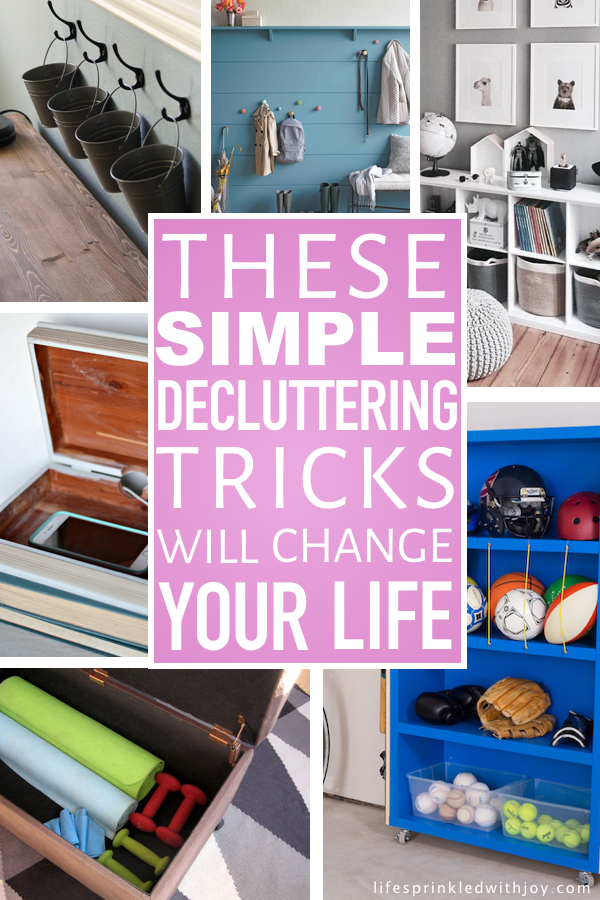 These are the best ideas for staying on top of clutter! Great ideas to keep EVERY ares in your home organized! #homeorganization #organizing #homeideas #homedecor #hometips #decluttering #housekeeping #cleaning #home #easyhomeideas #homeimprovement #clutter #stayingclutterfree #stressfree #busymom #organization #livingroom #entryway #kidsroom #playroom #garage #baskets #storage #storageideas #homegym #keepinganorganizedhome #organizedhome